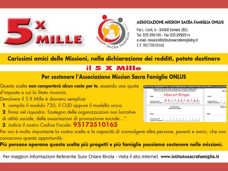 5 x mille solidale